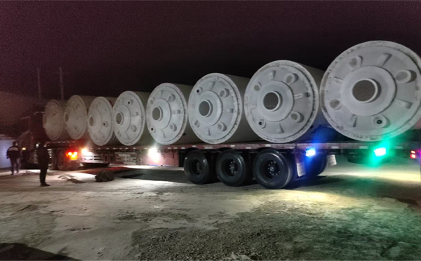 乌鲁木齐锥底桶交付现场